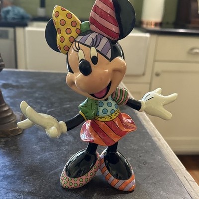 Britto Disney Minnie Mouse Figurine Colorful Contemporary Design
