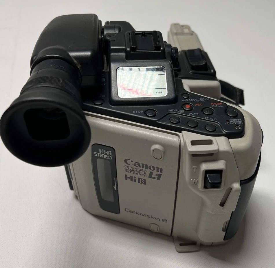 Videocámara Canon L1A Hi8 8MM Canovision 8 de colección RARA sin probar Foto 3 de 4