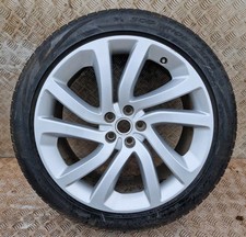 22" LAND ROVER DISCOVERY 5 GENUINE SILVER ALLOY WHEEL  285 40 22 PIRELLI TYRE