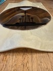 Fused Art Glass Platter Wall Hanging Handmade Charcuterie VTG Marbled Music RARE — photo 4