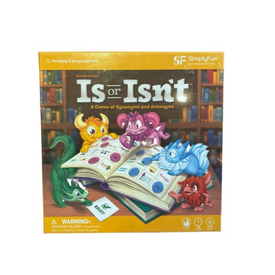 #ad #ad SimplyFun Is or Isn’t Synonyms Antonyms Board Game New Sealed Reiner Knizia $25.00