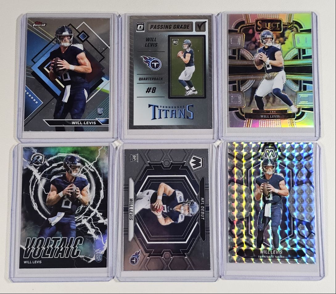 [6] WILL LEVIS 2023 SELECT CONCOURSE ROOKIE SILVER RESURGENCE RC Q4071