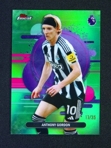 2025-26 Topps Finest PL Anthony Gordon #175 Uncommon Green /35