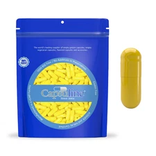 Yellow Colored Size 3 Bovine Gelatin Empty Capsules – DIY Supplement Pill Cap...