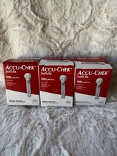 Sealed Boxes-300 ACCU CHEK SOFTCLIX Lancets 100x3 Previously Owned Never Used
