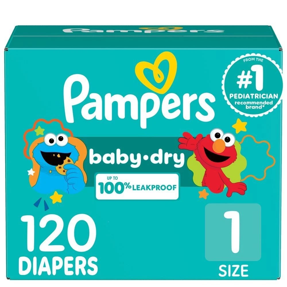 Pampers Baby Dry Diapers Super Pack - Size 1 - 120ct
Opens in a new window or tab