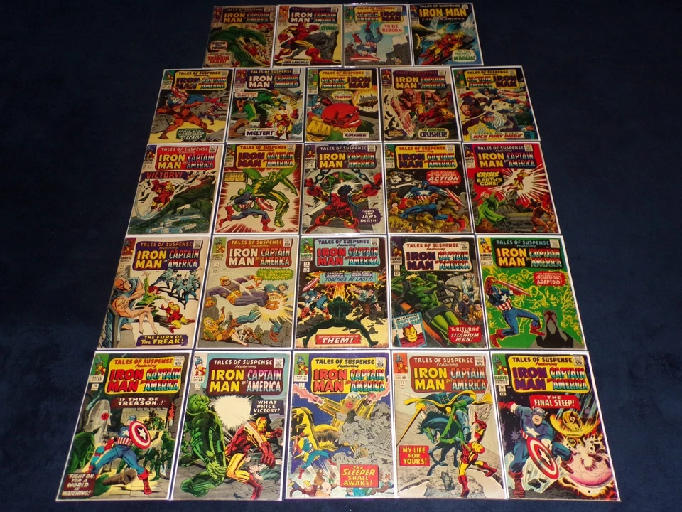 TALES OF SUSPENSE 70 - 99 IRON MAN CAPTAIN AMERICA 24 MARVEL COMICS KIRBY LOT 39 - Image 2 of 2