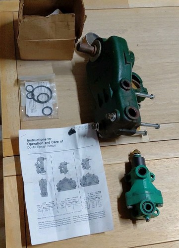Du-All Spray Pump, 2GPM Single Cylinder Double Acting 340RPM Cast Iron Used