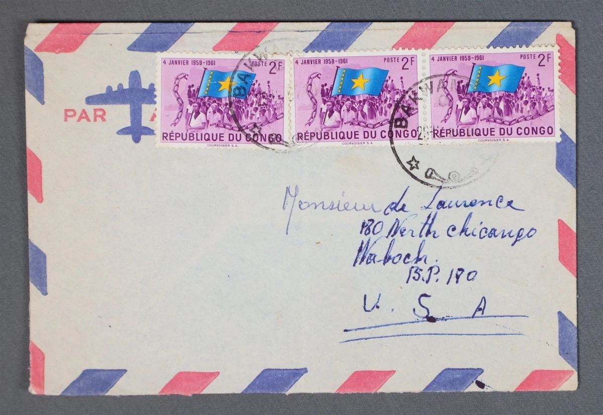 Mayfairstamps Cango 1960s 1959-1961 Aniversario Bandera a Chicago IL Cubierta ccb_573