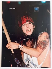 L.A. GUNS~TRACII GUNS LIVE~ORIG 1990 POSTER~FULL PAGE MAGAZINE PINUP CLIPPING LA