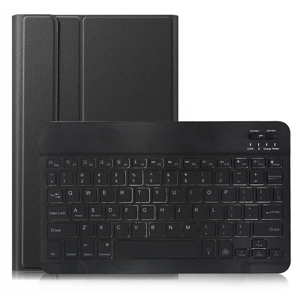 For Samsung Tab S5e/S6 10.5" Tab A 10.1" Case Stand Wireless Backlight Keyboard - Image 2 of 4