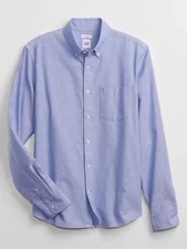 GAP Men's Long Sleeve Button Up Dress Oxford Shirt