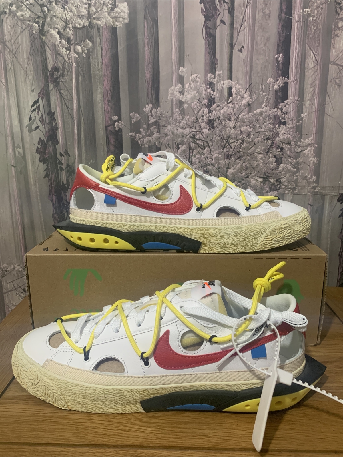 Nike x Off White Blazer Low ‘77 Adults  Trainers Size Uk 7.5 EUR 42 DH7863 100