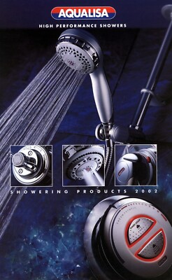 Vintage 2002 AQUALISA Shower Range Products Prospekt - A4 mit 28 - Seiten