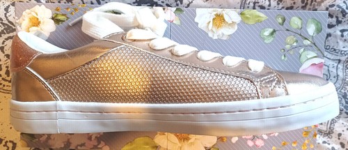 superdry rose gold trainers