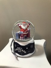 Macy  s Santa Land Santaland 2021 Holiday snow globes musical Deck The Halls NWOB