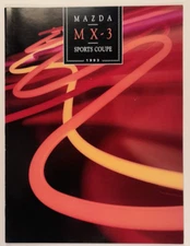 1993 Mazda MX-3 MX3 Sports Coupe Dealer Sales Brochure Flyer