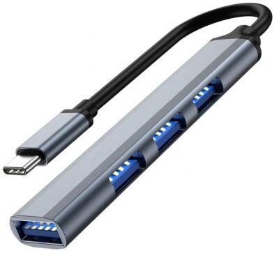 Hub USB-C-Adapter 4x USB 3.0-Port-Replikator OTG-Splitter