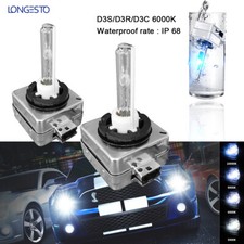 Pair D1s D1r D1c 6000k White Hid Xenon Headlight Light Bulbs Interchange Oem One Pair D1s D1r D1c 6000k White Hid Xenon Headlight Light Bulbs Interchange Oem One