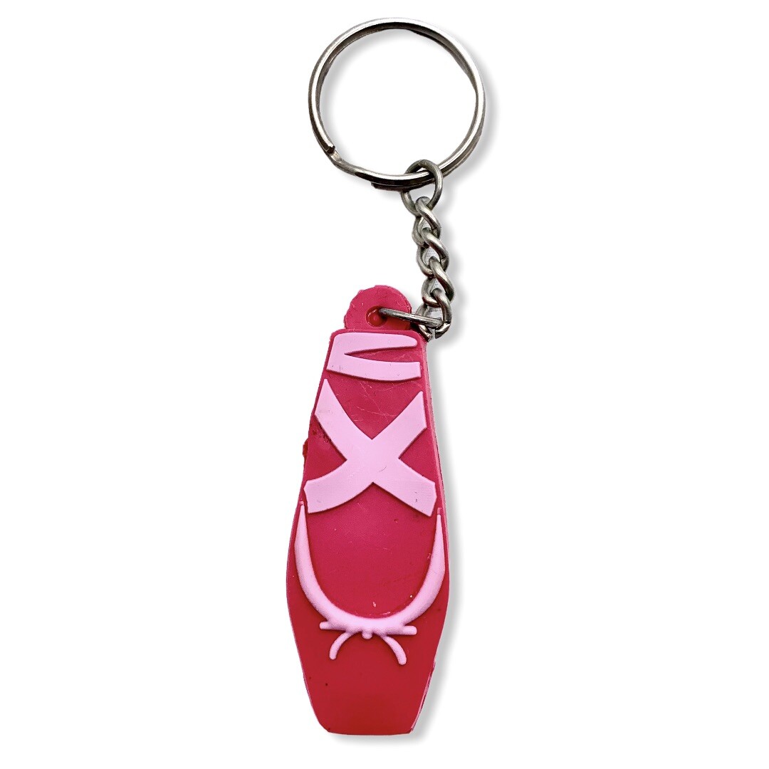 Sansha Mini Pointe Pink Ballet Shoe Keychain Plastic New | eBay