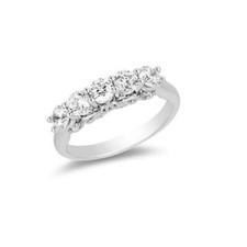 1Ct White Round Cut CZ Stackable Wedding Band Ring Solid 925 Sterling Silver