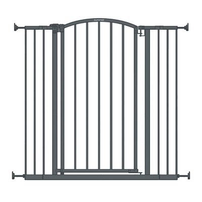 Summer Infant Extra Tall Decor Safety Pet and Baby Gate, 28  - Dark Gray 