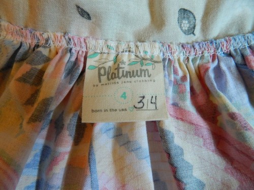 Matilda Jane Platinum Peasant Dress/Top size 4 Mod Floral - Picture 6 of 6
