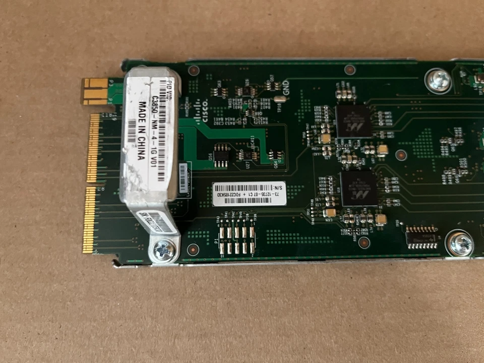 CISCO QUAD PORT 1 GE NETWORK MODULE C3850-NM-4-1G 73-12735-07 B3-4(5) - Image 2 of 4