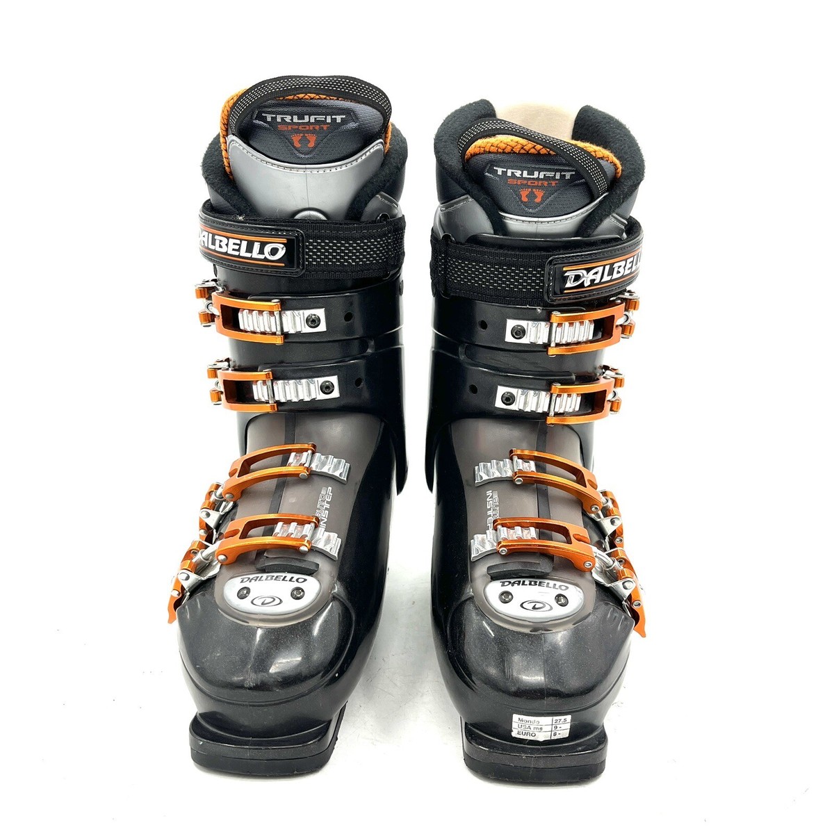 Dalbello NX Custom Black Alpine Downhill Ski Boots Men's Size 27.5