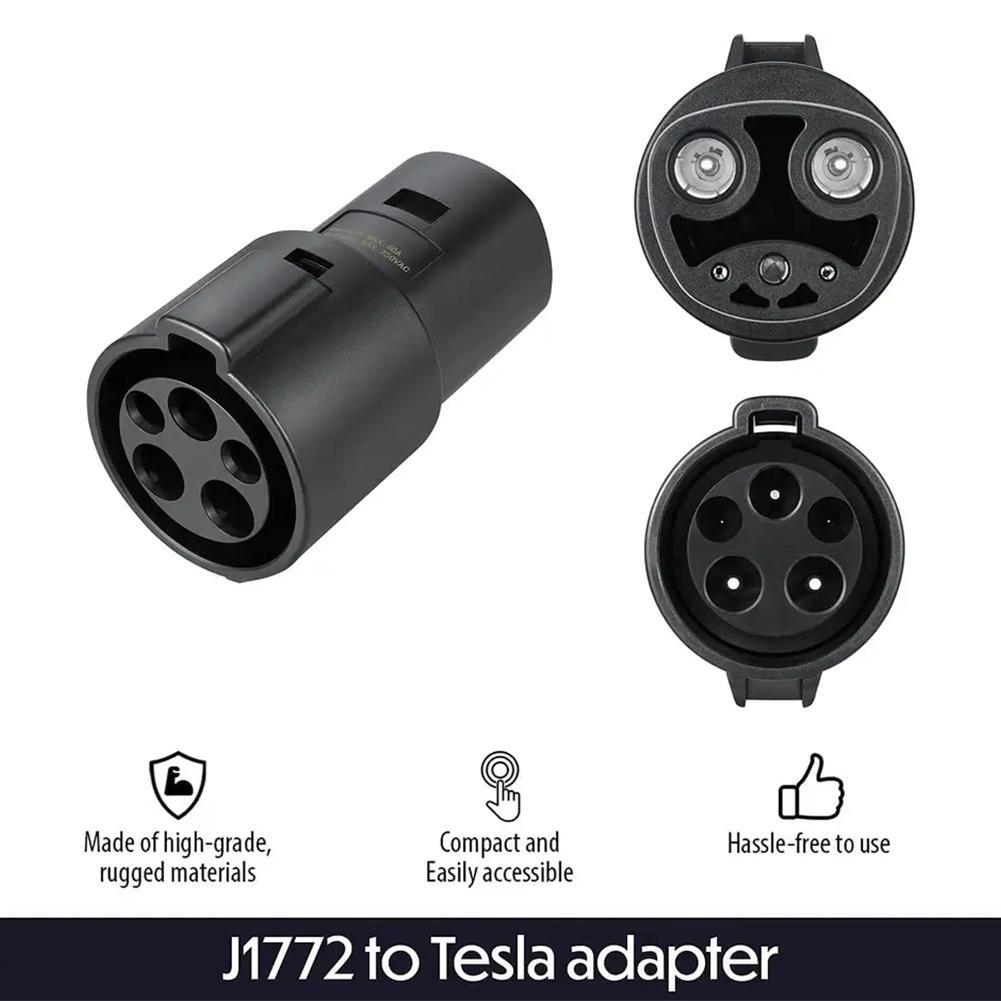 テスラ　SAE J1772アダプター Amazon.co.jp: EvKasoku テスラ（Tesla）- J1772 充電アダプター