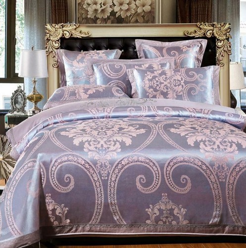 Jacquard Bedding Set Luxury Bed Set Double King Queen Size Bed Sheet Set Duvet Cover