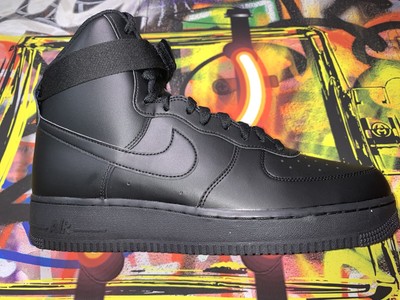 Nike Air Force 1 High '07 Menâs Size 11 Triple Black 315121-032 | eBay