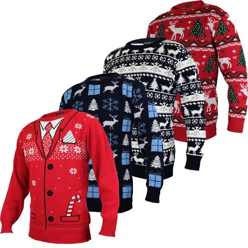 NEW CHRISTMAS Jumpers S-4XL XMAS Ladies 