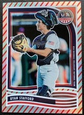 2024 PANINI STARS&STRIPES USA BASEBALL RED STRIPE SILVER FOIL RYAN STAFFORD #28