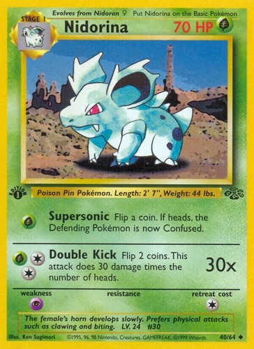 ☘️🔥💧⚡️ Vintage Pokemon Karten Sammlung - 1999 Jungle Set - WOTC - You Pick - Bild 28 von 52