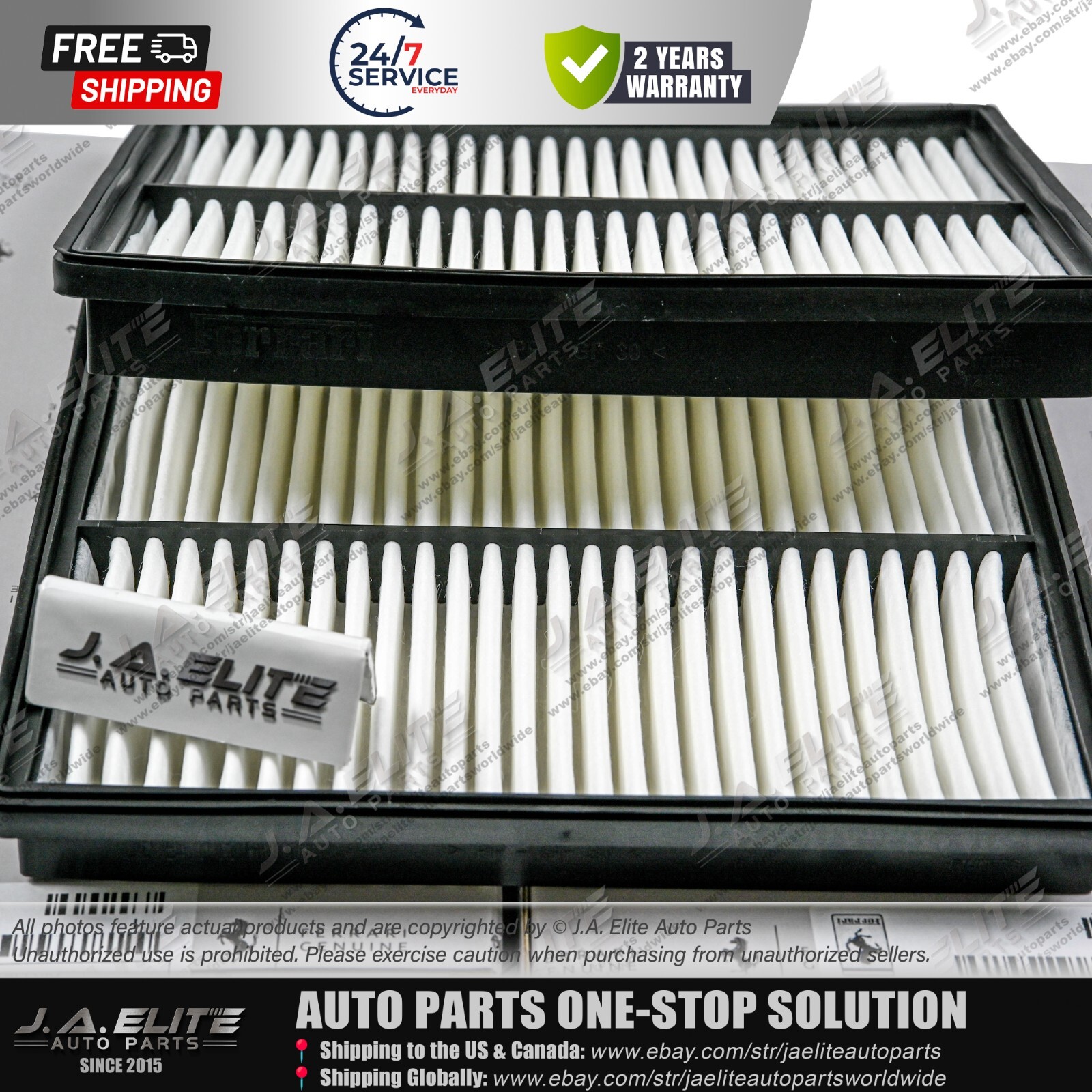 2pcs Air Filters for Ferrari Portofino Roma, 338255