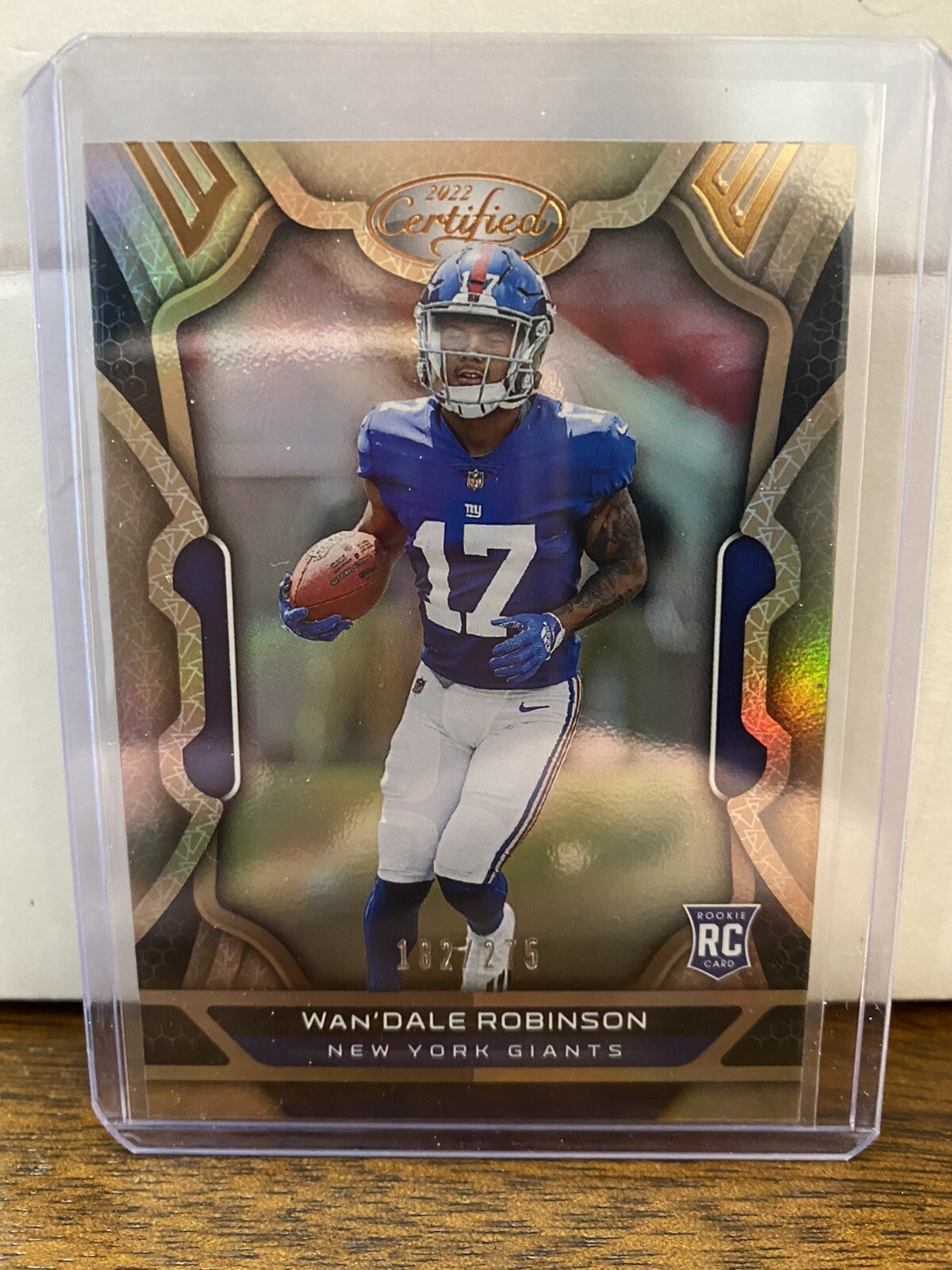 WAN'DALE ROBINSON 2022 Panini Certified Bronze Mirror /275 - Giants RC #137