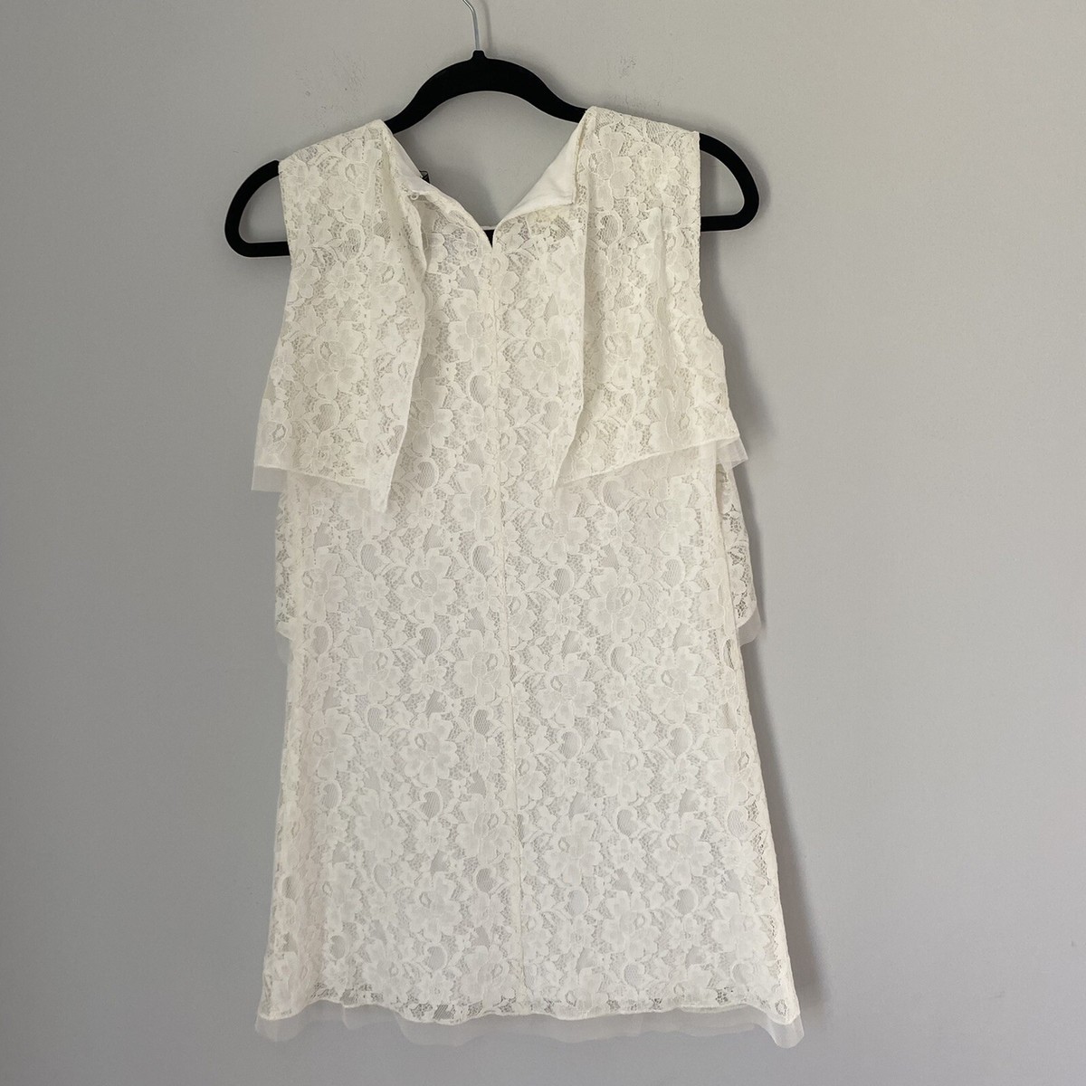 BCBGMAXAZRIA Lace White Mini Dress | eBay