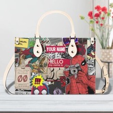 Personalized Spider man-Luxury Women PU Leather Handbag