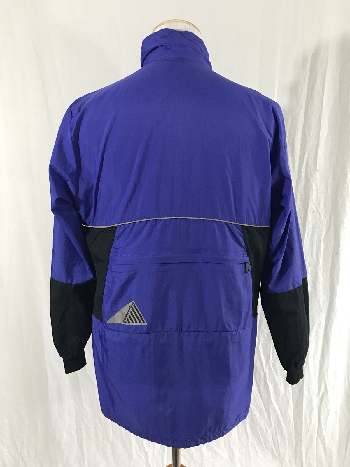 VTG Cannondale Cycling Jacket Purple & Black Packable Men's
