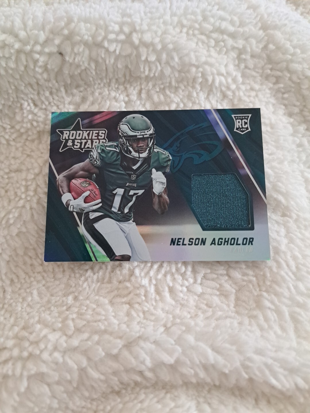 Nelson Agholor Panini Rookies & Stars Rookie Jersey #RJ15 Jersey Number Prime Logo
