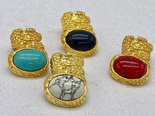 Vintage artisan big signed ring - Afbeelding 1 van 7