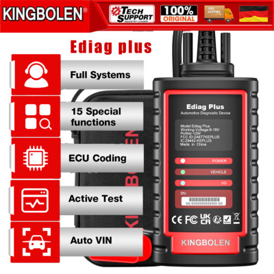 KINGBOLEN Ediag Plus OBD2 Scanner Alle System  Diagnosegerät CANFD Aktiver Test