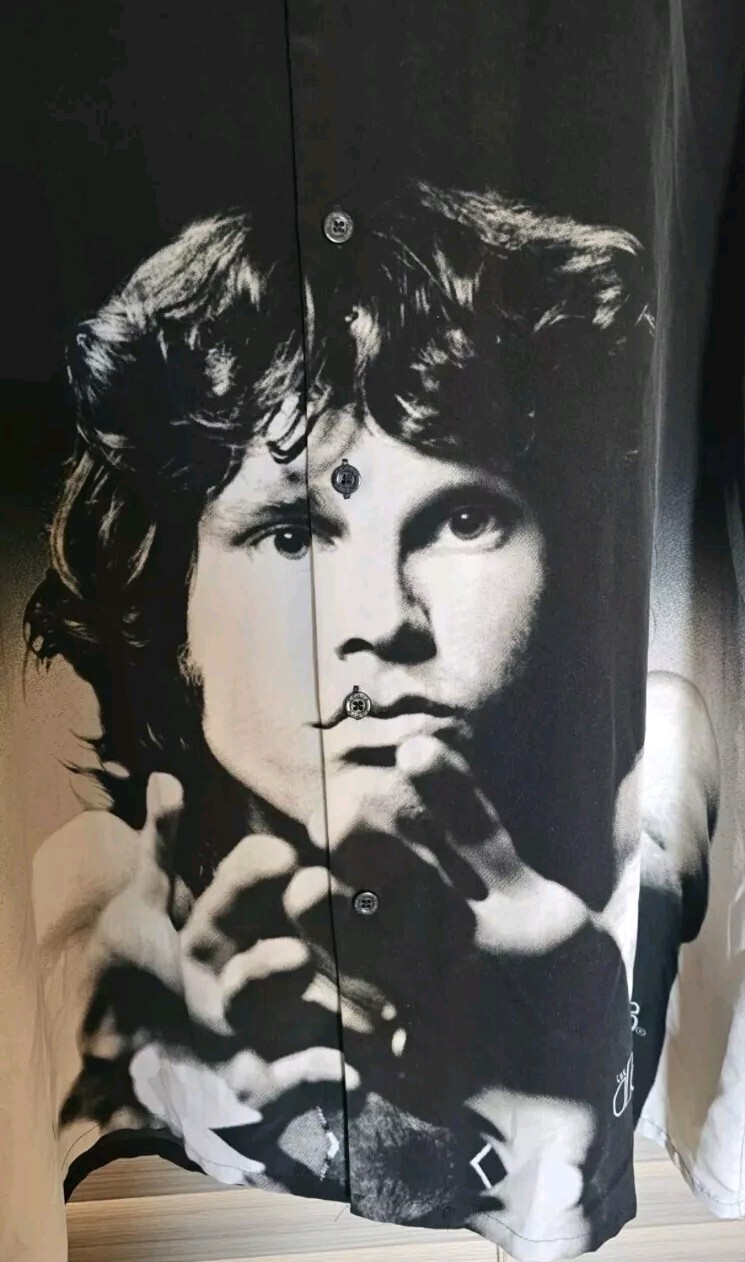 RARE 2002 The Doors Jim Morrison Shirt XXL Dragonfly Band Button-Up VTG EUC