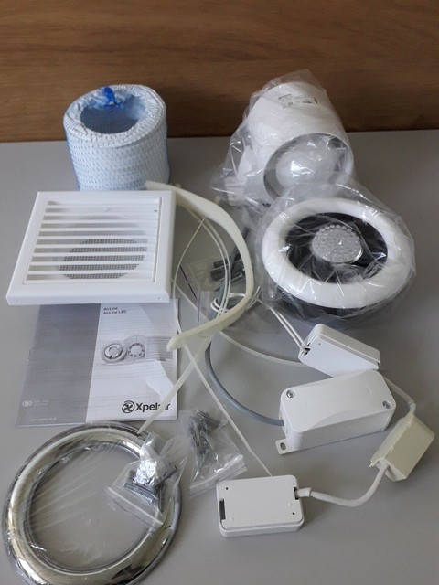 Xpelair Airline All100t Led Shower Fan Timer 100mm For Sale Online Ebay