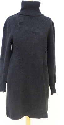 black long sleeve turtleneck sweater dress