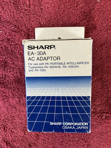Vtg. Sharp EA-30A AC Adaptor~Unused~Org. Box--Free Ship