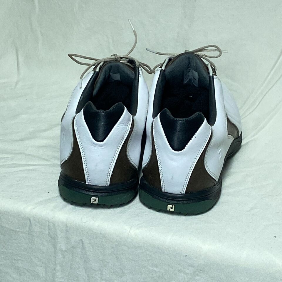 FOOTJOY FJ HYDROLITE Men’s Golf Shoes Color WHITE w BROWN Size 13N ...