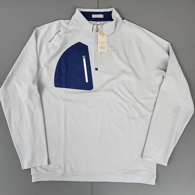 Peter Millar Crown Sport Performance 1/Zip Pullover Golf Men's Size Large New