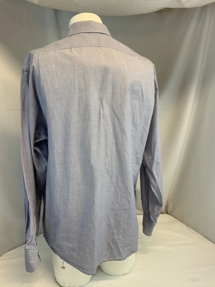 Massimo Dutti Shirt 15.5 34 Blue 100% Cotton Made in India YGI G0-67 - Image 4 of 4